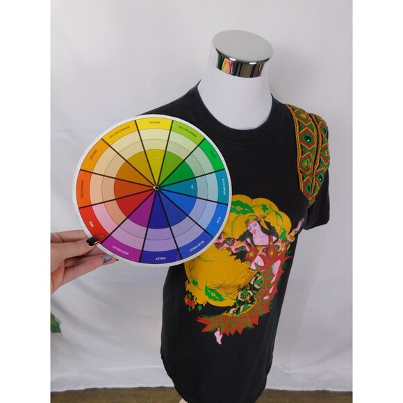 Vtg Gypsy Dances Passion Tee M Black Cotton USA - Picture 5 of 11